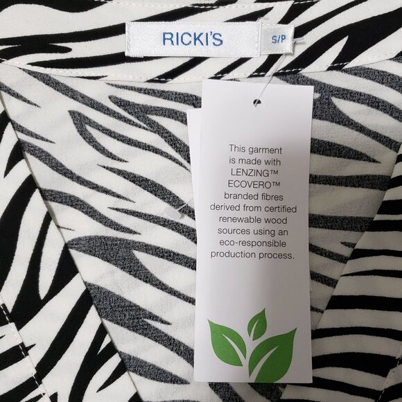 NEW Ricki's ECOVERO™ Zebra Print Blouse - Picture 9 of 11